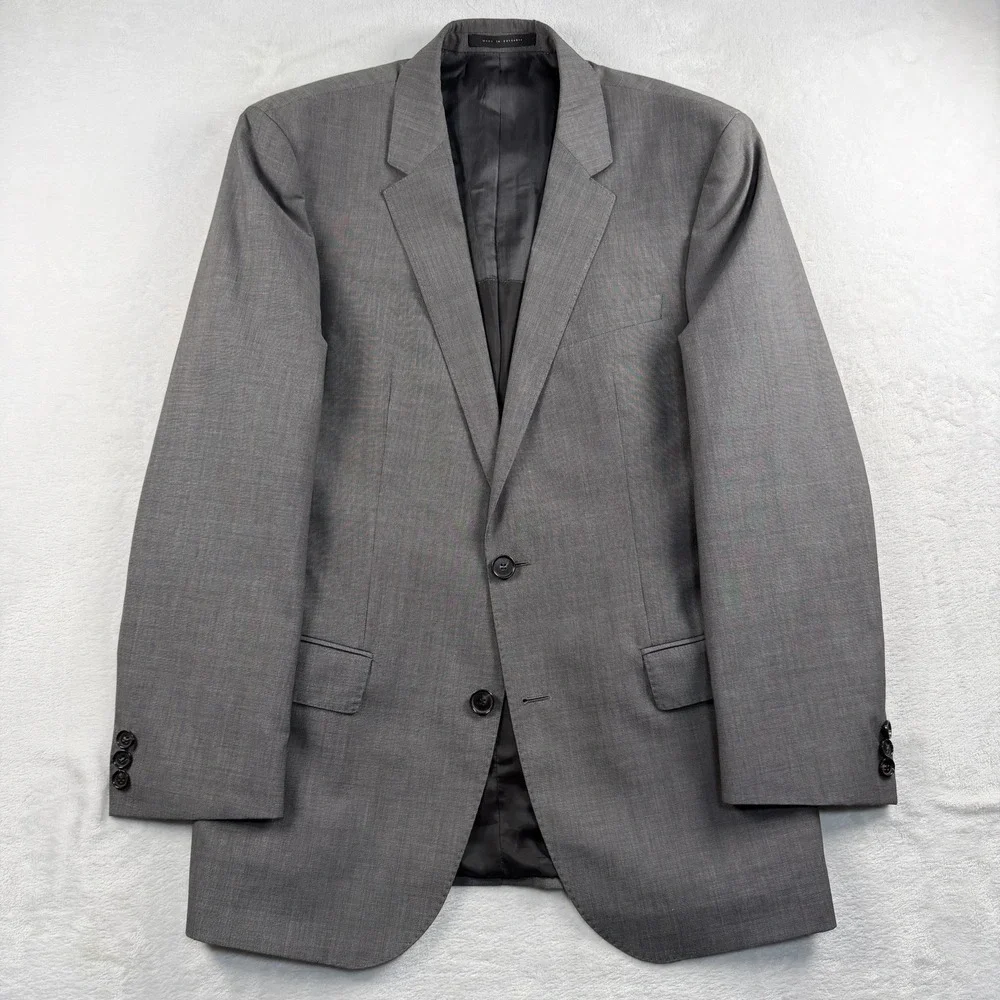 Hugo Boss Huge2/Genius1 Suit Men's 40S Pants 31x28 Wool Cotton Blend Career Work